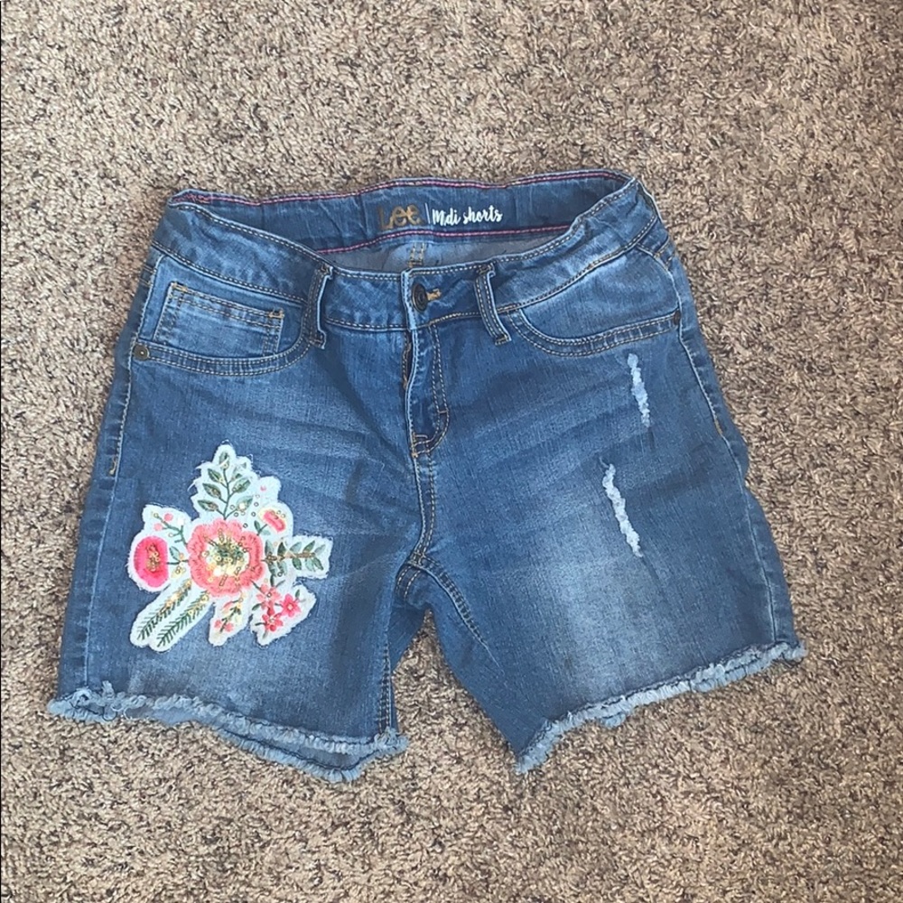 Denim shorts
